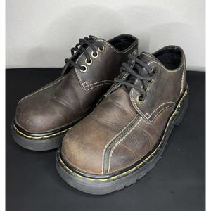 Vintage Doc Dr Marten Men's Brown Leather Shoe Air Cushioned Sole Size 4M / 6W